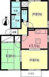 サンシャインＢの物件間取画像